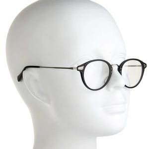 Black acetate Oliver Peoples round eyeglasses